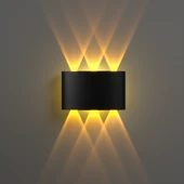 Uranüs Amber Işık Ledli Dekoratif Işık Süzmeli İç Dış Mekan Modern Aplik thumbnail 1