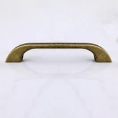 Mobilya Mutfak Dolabı Dolap Kulpu Kulbu Kulpları 128 mm - 12.8 cm Eskitme Antik Sarı Metal thumbnail 3