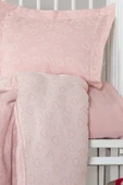 Kanz Jakarlı Müslin Bebek Nevresim Takımı Knz-013 Heart Pembe thumbnail 4