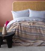 AP Çift Kişilik Lizbon Gri Yatak Örtülü Nevresimli Set thumbnail 1