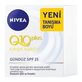 Nivea Q10 Plus Kırışık Karşıtı Spf 15 Faktör 20 ml Tanışma Boyu Gündüz Kremi thumbnail 1