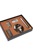 AlsepeteAvm Çakmak Kesici Tüp Küllük Sehpa Beşli Gümüş Puro Seti CST0263 thumbnail 2