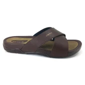 Ceyo 9877 23YT Anatomik Erkek Terlik Kahverengi thumbnail 2