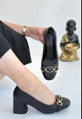 Lucky Siyah Cilt Topuklu Ayakkabı thumbnail 1