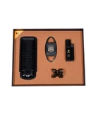 AlsepeteAvm Çakmak Kesici Kılıf Sehpa Dörtlü Siyah Puro Seti CST0267 thumbnail 1