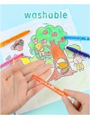 Çevirmeli 12 Li Mum Boya Uzun ( Pastel Silinebilir Mum Boya ) Tam Boy südor 1 paket thumbnail 3