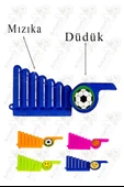 Mızıka Düdük 20 Adet Plastik Mızıka Plastik Düdük Nostalji Mızıka Oyuncak Karne Sınıf Çocuk Hediye thumbnail 2