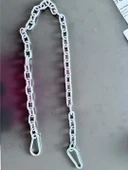 Karabinalı 8 mm  6 mm Zincir  110 cm Galvanizli Çelik Zincir  Salıncak  Hamak Askı Zinciri thumbnail 2