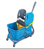 Omnipazar UCTM HTS731 Mimoza Hünerli Tekerlekli Temizlik Seti Plastik Presli - 1