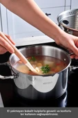 Burgaz 8 Parça Katlanabilir Kulplu ve Süzgeç Kapaklı Çelik Tencere Seti thumbnail 8
