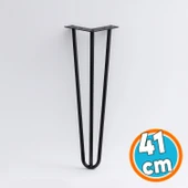 Sehpa ve Masa Ayağı 41 cm Tekli Dayanıklı Mobilya Destek Ayağı Yükseltici Ayak Modeli Siyah Metal thumbnail 1