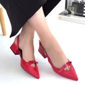 Rewat Kırmızı Cilt Topuklu Ayakkabı thumbnail 4