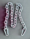 Karabinalı 8 mm  6 mm Zincir  110 cm Galvanizli Çelik Zincir  Salıncak  Hamak Askı Zinciri thumbnail 1