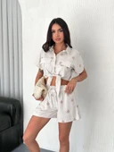 Gömlek şort keten takım s1052-1056 thumbnail 1