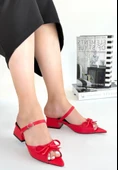 Lotta Kırmızı Cilt Topuklu Ayakkabı thumbnail 3