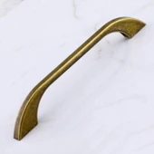 Mobilya Mutfak Dolabı Dolap Kulpu Kulbu Kulpları 128 mm - 12.8 cm Eskitme Antik Sarı Metal thumbnail 5