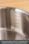 Power Steel 316+ 3Ply Discovery İndüksiyon Tabanlı 8 Parça Çelik Tencere Seti - 6