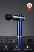 Lenovo N3 Mavi Darbeli Titreşimli Masaj Tabancası Güçlü 1800mah Şarjlı 8 Başlıklı Egzersiz Aleti thumbnail 1