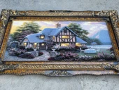 Hobbit Evi Adlı İran Tebriz Halı Tablo 123x75cm - Duvar Halı Kilim Tablo thumbnail 7