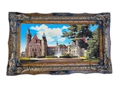 Moszna Castle Adlı İran Tebriz Halı Tablo 123x75cm - Duvar Halı Kilim Tablo thumbnail 1