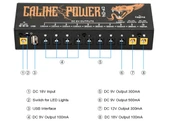 Caline CP-04 Çoklu Çıkışlı Pedal Güç Kaynağı thumbnail 6