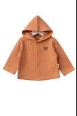 Bebitof Kapüşonlu Bebek Hırka 80153 Kiremit - 1