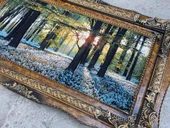 Güneşin Dokunuşu Adlı İran Tebriz Halı Tablo 123x75cm - Duvar Halı Kilim Tablo thumbnail 5