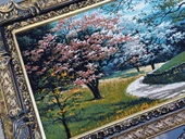 Pembe Yol Adlı İran Tebriz Halı Tablo 123x75cm - Duvar Halı Kilim Tablo thumbnail 4