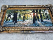 Güneşin Dokunuşu Adlı İran Tebriz Halı Tablo 123x75cm - Duvar Halı Kilim Tablo thumbnail 6