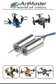 Mini Drone Motoru 5 Adet Çekirdeksiz Yüksek Hızlı Güçlü Deney Dc Dron Motoru Uçak Mini Drone Motoru Okul Helikopter thumbnail 4