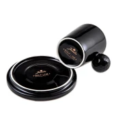 Jumbo Golf Line Siyah 2'li Tabaklı Kahve Fincan Takımı 90 ml thumbnail 4