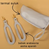 M&Y Kitty Deri Anne Bebek Bakım Sırt Çantası 7271 Gri thumbnail 2