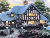 Hobbit Evi Adlı İran Tebriz Halı Tablo 123x75cm - Duvar Halı Kilim Tablo thumbnail 3