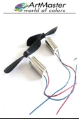 Mini Drone Motor Ve Pervanesi 2 Adet Dc Motor Yüksek Hızlı Çekirdeksiz Pervane Kanatı Helikopter Uçak Drone Deney Okul thumbnail 5