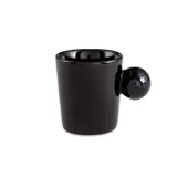 Jumbo Golf Line Siyah 2'li Tabaklı Kahve Fincan Takımı 90 ml thumbnail 3