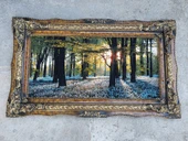 Güneşin Dokunuşu Adlı İran Tebriz Halı Tablo 123x75cm - Duvar Halı Kilim Tablo thumbnail 2