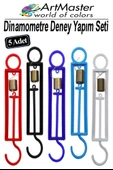 Dinamometre Renkli 5 Adet Deney Proje Yapım Seti Deney Malzemesi Okul Sınıf Deney Proje Tasarım İçin Dinomometre Modeli thumbnail 1