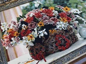 Bahar Çiçekleri Adlı İran Tebriz Halı Tablo 95x75cm - Duvar Halı Kilim Tablo thumbnail 5