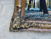 Güneşin Dokunuşu Adlı İran Tebriz Halı Tablo 123x75cm - Duvar Halı Kilim Tablo thumbnail 7