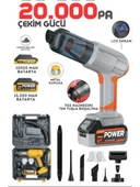 Auhma Ahv-21 25.000MAH Çift Bataryalı Ultra Çekim Güçlü Çantalı Araç Temizleme Süpürgesi thumbnail 2