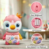 Penguen Eğitici Bebek Piyanosu - Pembe thumbnail 1