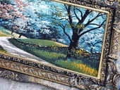 Pembe Yol Adlı İran Tebriz Halı Tablo 123x75cm - Duvar Halı Kilim Tablo thumbnail 5