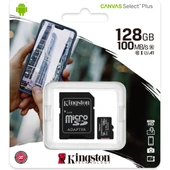 Kingston Canvas Select Plus SDCS2/128GB Class 10 U1 A1 V10 128 GB Micro SD Kart thumbnail 1