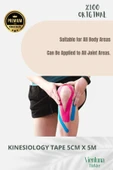 High Quality Waterproof Breathable Athletic Elastic Muscle Pain Kinesiology Tape thumbnail 2