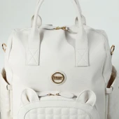 M&Y Kitty Deri Anne Bebek Bakım Sırt Çantası 7271 Krem thumbnail 3