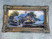 Hobbit Evi Adlı İran Tebriz Halı Tablo 123x75cm - Duvar Halı Kilim Tablo thumbnail 2