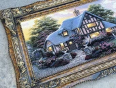 Hobbit Evi Adlı İran Tebriz Halı Tablo 123x75cm - Duvar Halı Kilim Tablo thumbnail 4
