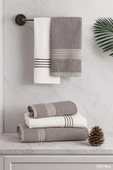 4’lü Banyo Havlusu Seti %100 Pamuklu 70x140 cm Pleasure - 9