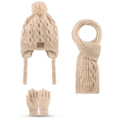 KİTTİ 25170-08 4-7 YAŞ ATKI BERE ELDİVEN SET thumbnail 1