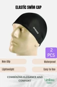 High-Quality Non-Slip Lightweight Waterproof Easy to Use Elastic Swim Cap thumbnail 1